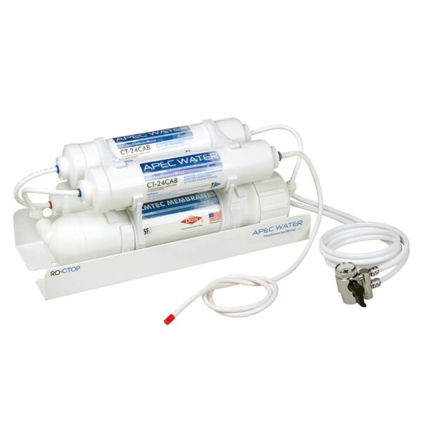 Ultimate Counter Top Reverse Osmosis Water Filtration System 90 GPD 4-Stage Portable and Installation-Free