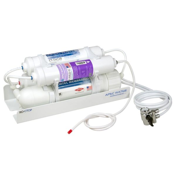 Ultimate Alkaline Counter Top Reverse Osmosis Water Filtration System 90 GPD 4-Stage Portable and Installation-Free