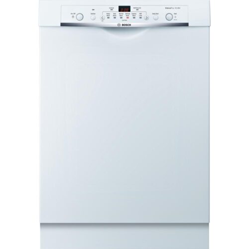 Ascenta 24 in. White Front Control Tall Tub Dishwasher with Hybrid Stainless Steel Tub