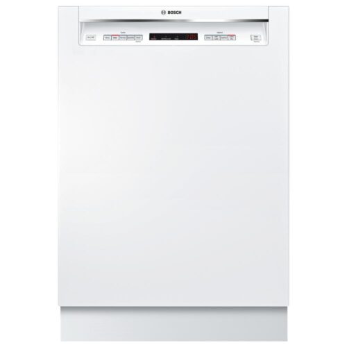 300 Series 24 in. White Front Control Tall Tub Dishwasher with Stainless Steel Tub and 3rd Rack