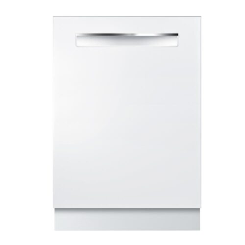 500 Series 24 in. White Top Control Tall Tub Pocket Handle Dishwasher with Stainless Steel Tub