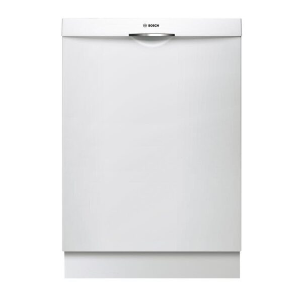 300 Series 24 in. White Top Control Tall Tub Scoop Handle Dishwasher with Stainless Steel Tub and 3rd Rack