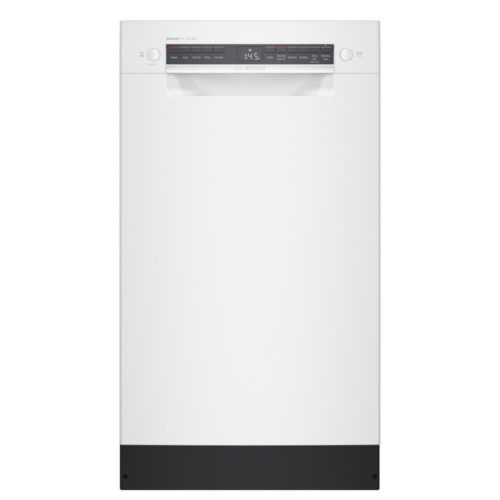 300 Series 18 in. ADA Compact Front Control Dishwasher in White with Stainless Steel Tub and 3rd Rack