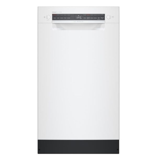 300 Series 18 in. ADA Compact Front Control Dishwasher in White with Stainless Steel Tub and 3rd Rack