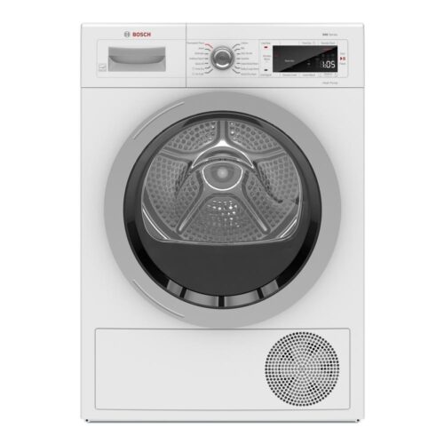 500-Series 4 cu. ft. 240-Volt Home Connect White Stackable Electric Ventless Heat Pump Compact Dryer