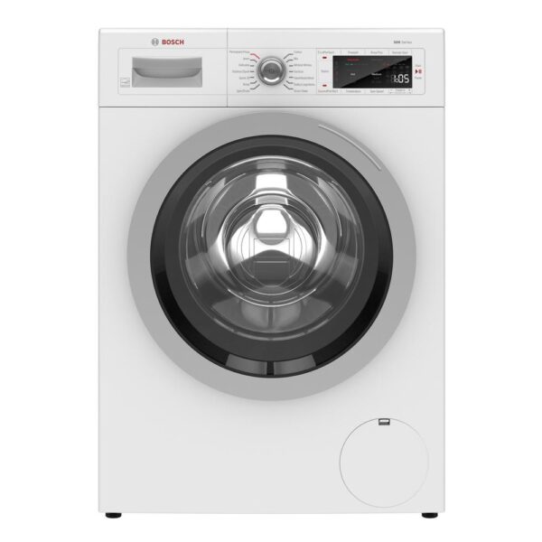 500 Series 24 in. 2.2 cu. ft. 240-Volt Home Connect Stackable White Front Load Compact Washing Machine