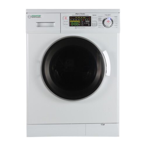 1.57 cu. ft. White High Efficiency Vented / Ventless Electric All-in-One Washer Dryer Combo with Spanish Display