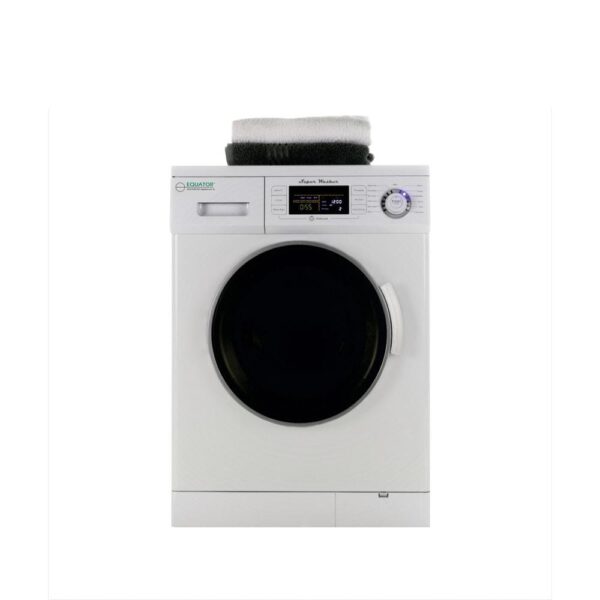 1.6 cu. ft. White Compact Front Load Washer with 1200 RPM and Automatic Water Level