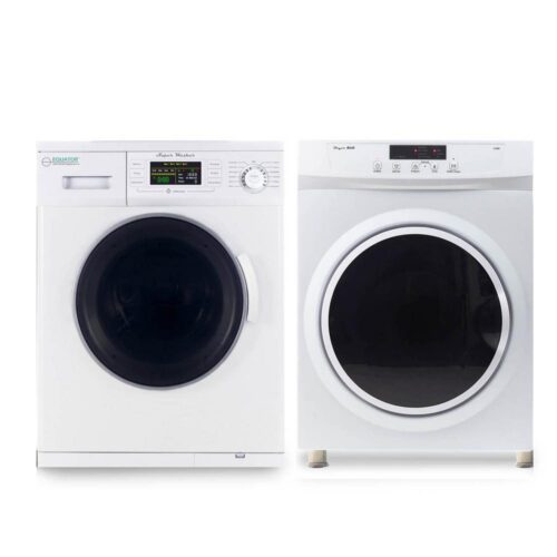 White Laundry Center with 1.6 cu. ft. Washer and 3.5 cu. ft. Electric Dryer