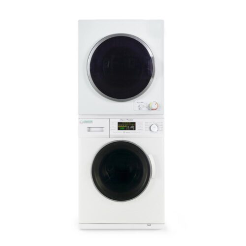 White Laundry Center with 1.6 cu. ft. Washer and 3.5 cu. ft. Electric Compact Dryer