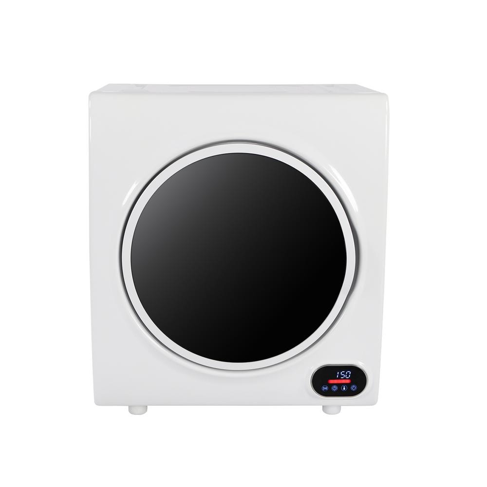 2.6 cu. ft. White Electric Dryer with LED Display