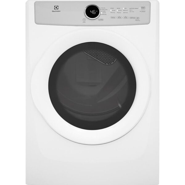 8.0 cu. ft. Electric Dryer in White