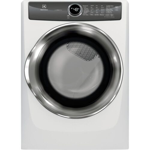 8.0 cu. ft. Front Load Perfect Steam Electric Dryer with LuxCare Dry and Instant Refresh in White