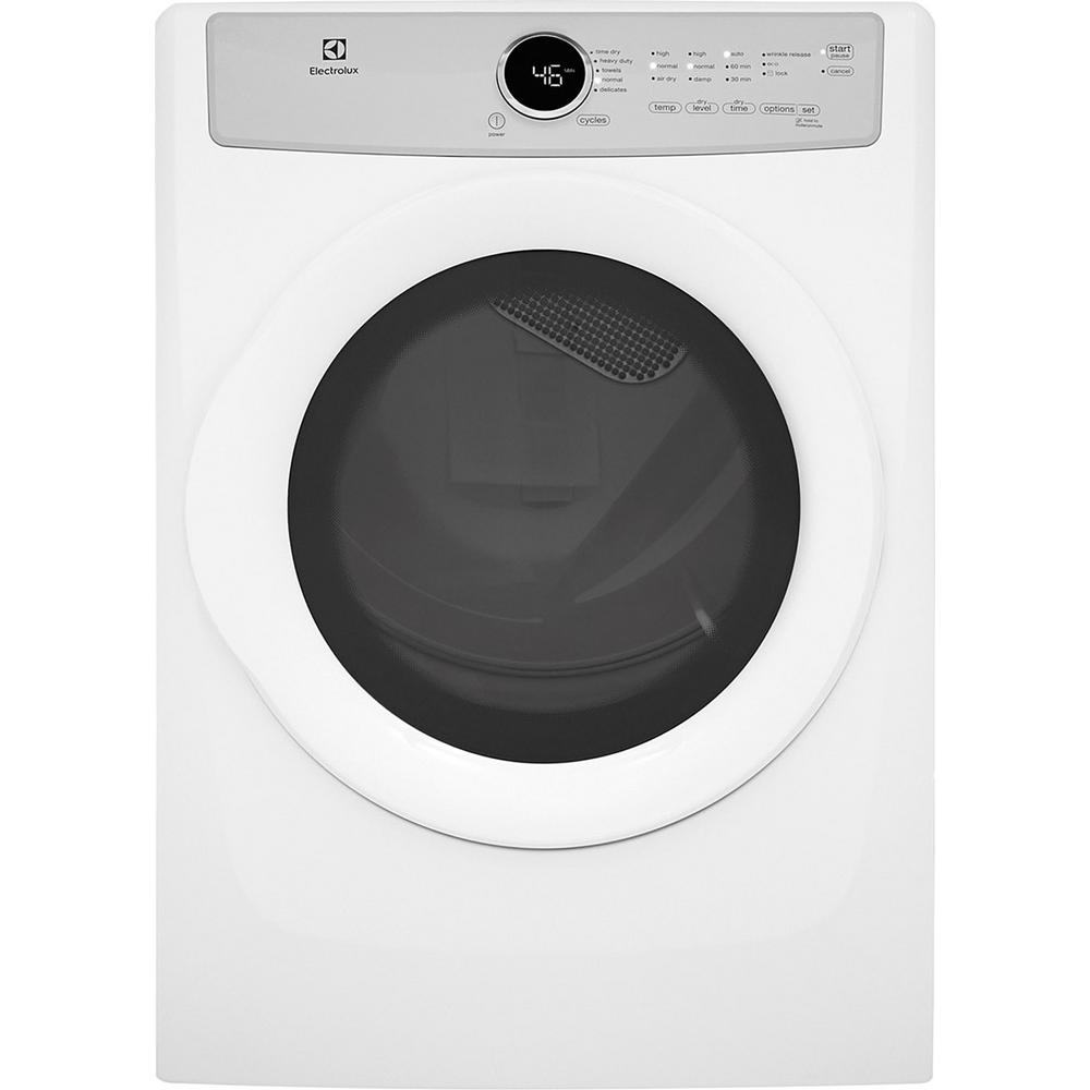 8.0 cu. ft. Gas Dryer in White