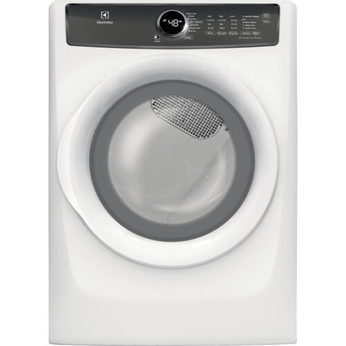 8.0 cu. ft. Front Load Gas Dryer with Perfect Steam in White