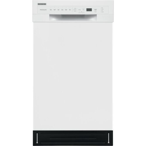 18 in. White Front Control Built-In Tall Tub Dishwasher with Stainless Steel Tub