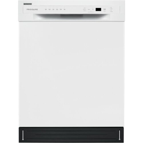 24 in. White Front Control Tall Tub Dishwasher with Stainless Steel Tub