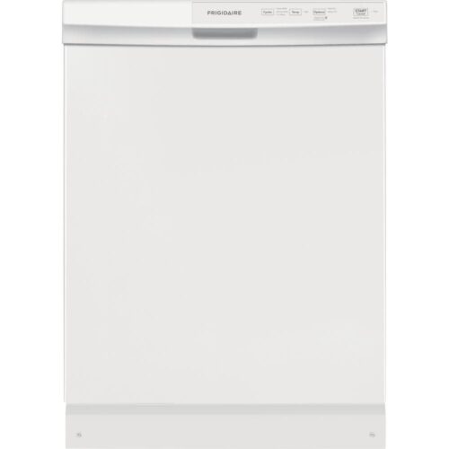 24 in. White Front Control Built-In Tall Tub Dishwasher