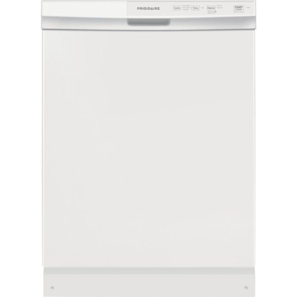 24 in. White Front Control Built-In Tall Tub Dishwasher