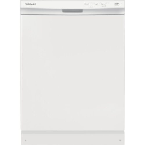 24 in. White Front Control Built-In Tall Tub Dishwasher