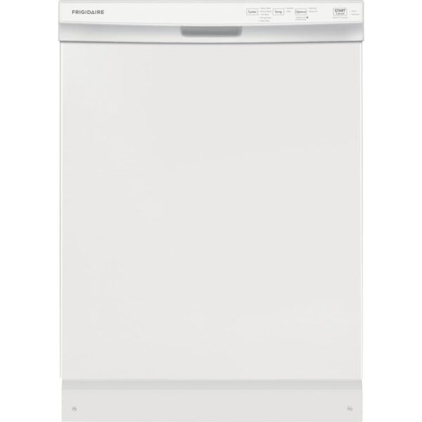 24 in. White Front Control Built-In Tall Tub Dishwasher