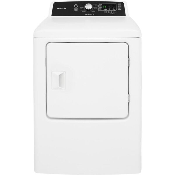 6.7 cu. ft. White Free Standing Electric Dryer