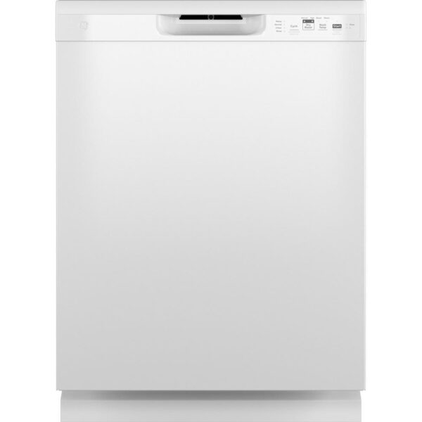 24 in. White Front Control Tall Tub Dishwasher with Steam Cleaning