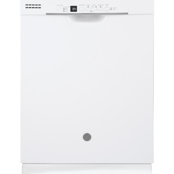 24 in. White Front Control Built-In Tall Tub Dishwasher 120-Volt with Steam Cleaning and 54 dBA