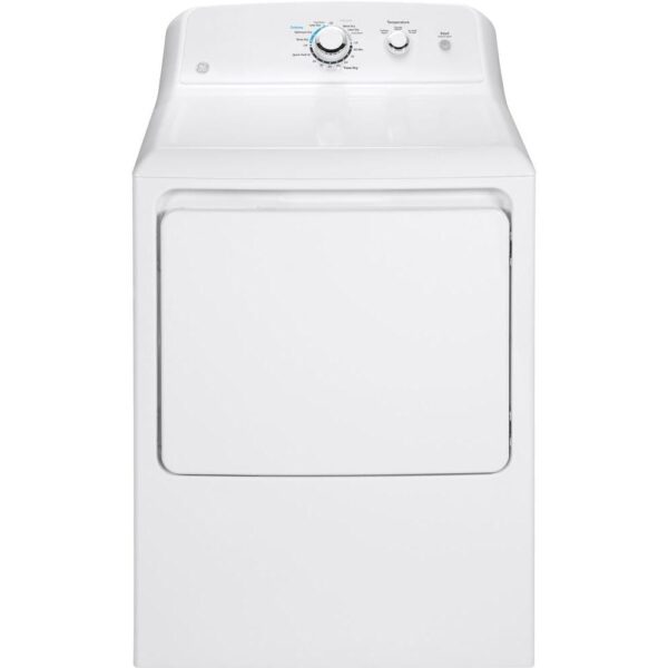 6.2 cu. ft. 240 Volt White Electric Vented Dryer