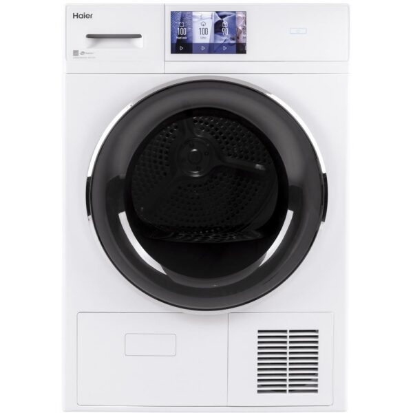 4.1 cu. ft. Smart 240 Volt White Stackable Electric Ventless Dryer