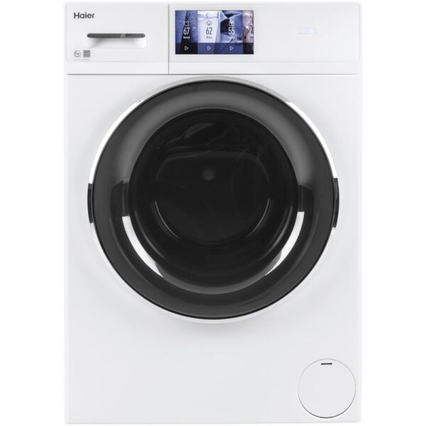 2.4 cu. ft. Smart High-Efficiency Stackable White Front Load Washing Machine with Steam