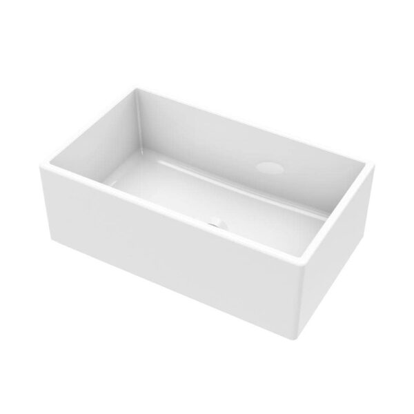 Farmhouse Apron Front Fireclay 30 in. Single Bowl Kitchen Sink in White