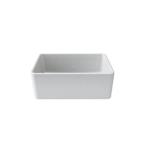 La Toscana Farmhouse Apron-Front Fireclay 27 in. Single Basin Kitchen Sink in White