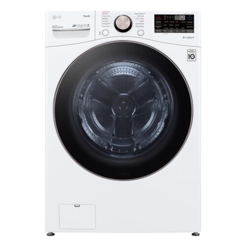 27 in. 4.5 cu. ft. White Ultra Large Capacity Front Load Washer with TurboWash 360 Steam