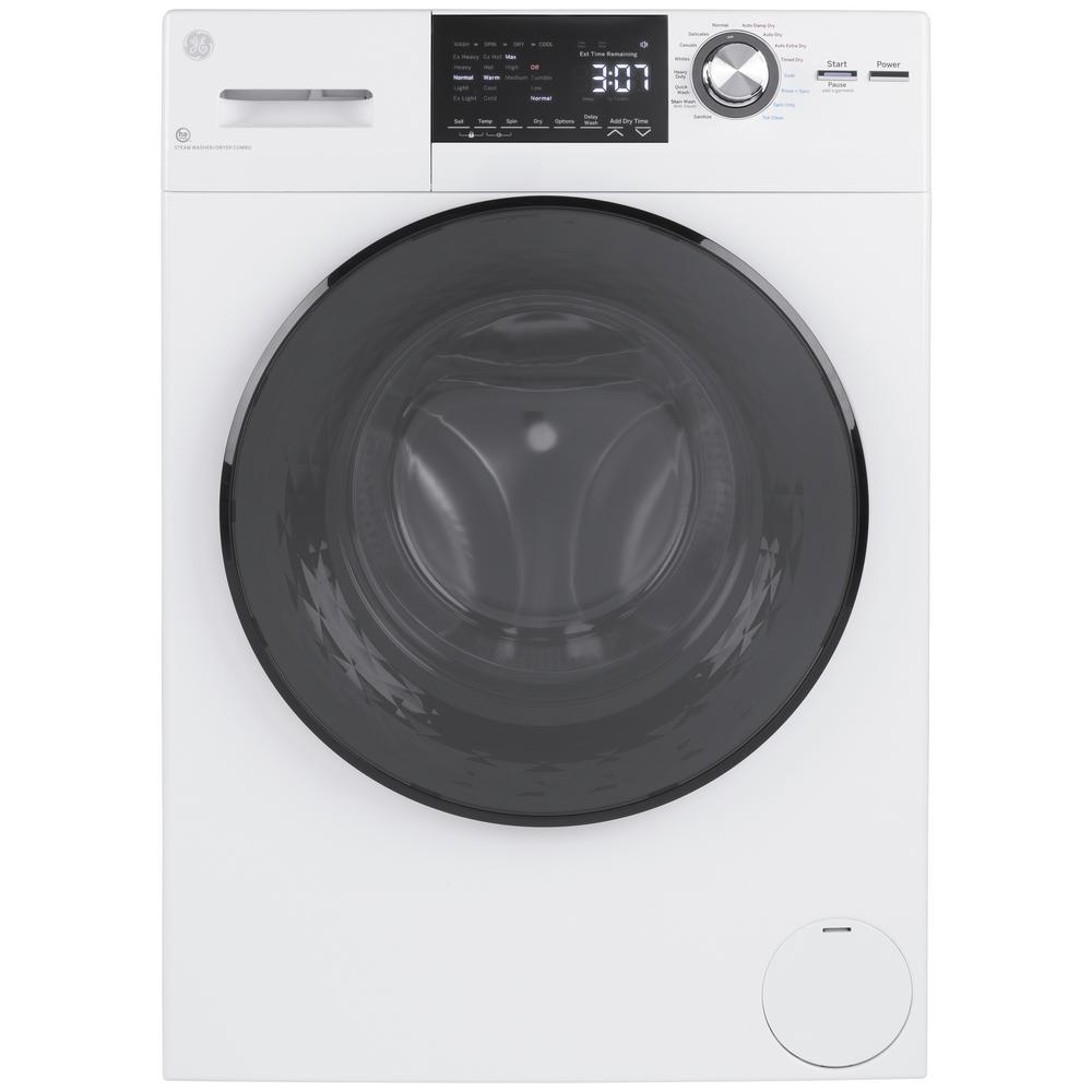 2.4 cu. ft. White High-Efficiency 120-Volt Ventless Electric All-in-One Washer Dryer Combo