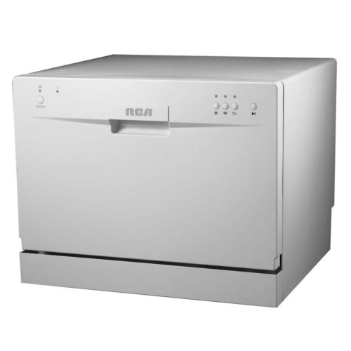 24 in. White Electronic CounterTop Control 600120-volt Dishwasher with 6-Cycles