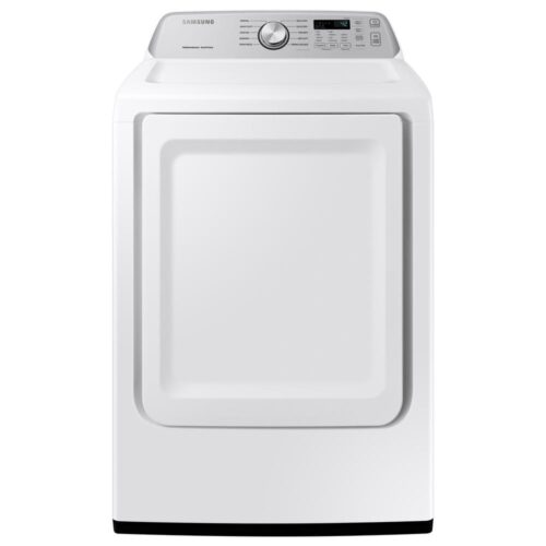 Large 7.4 cu. ft. Capacity White Electric Dryer with Sensor Dry