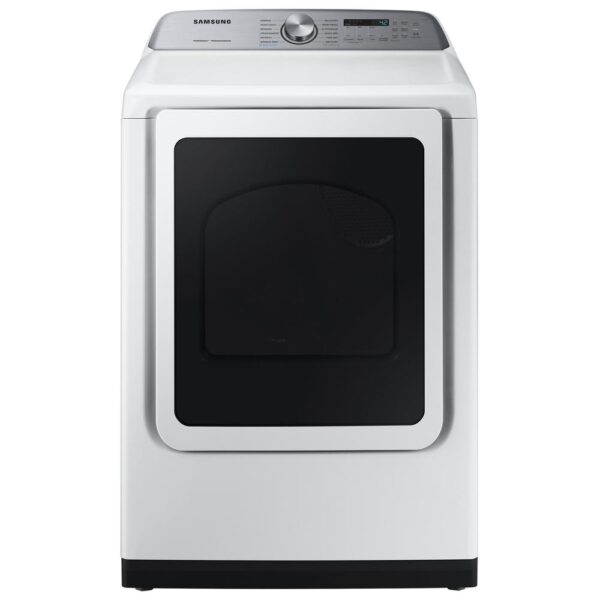 7.4 cu. ft. White Electric Dryer with Steam Sanitize+