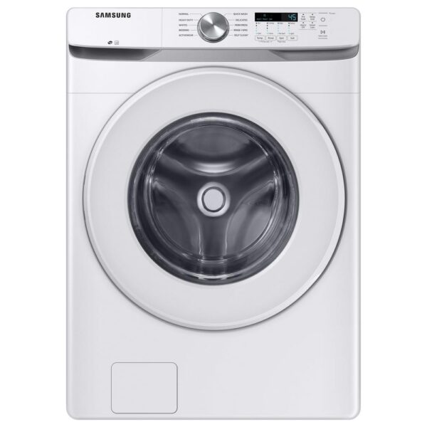 27 in. 4.5 cu. ft. High-Efficiency White Front Load Washing Machine with Self-Clean+