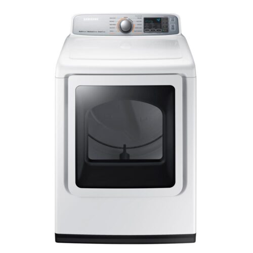 7.4 cu. ft. Gas Dryer with Steam in White