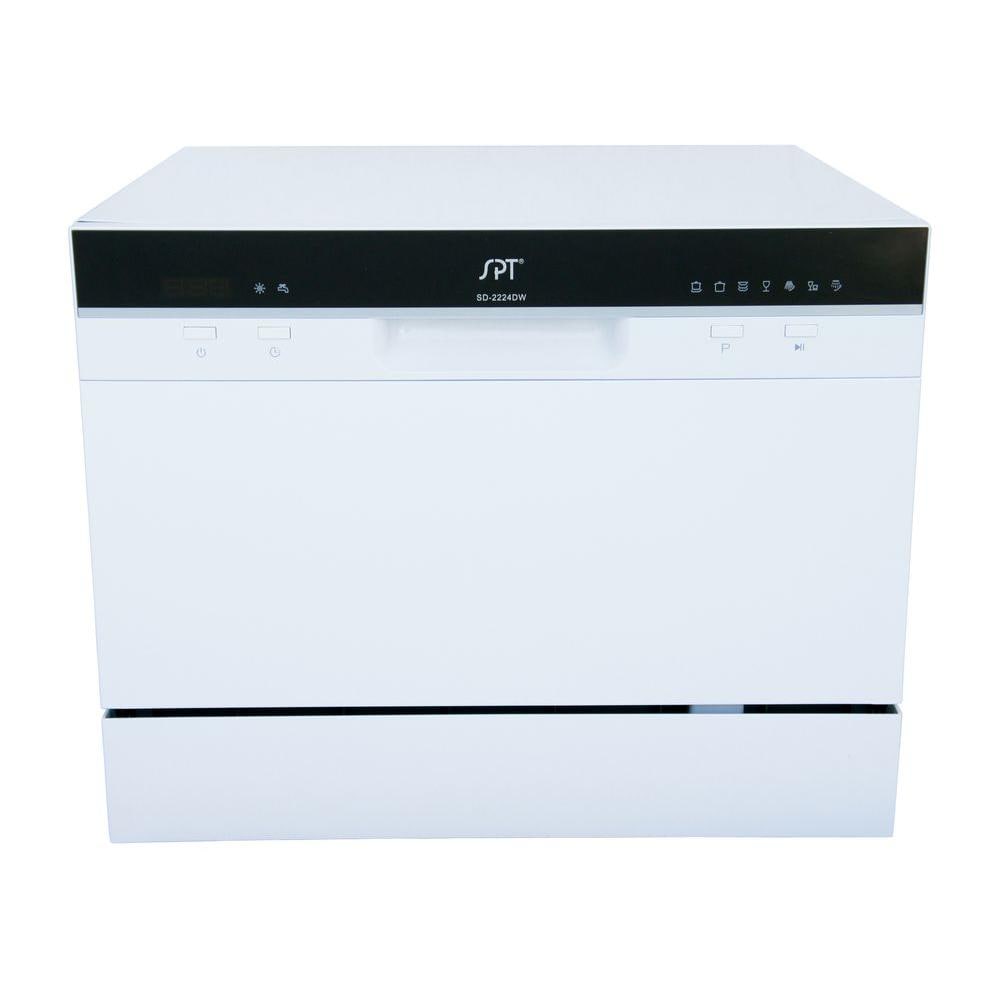 18 in. White LED CounterTop Control 120-volt Dishwasher with 7-Cycles 18 in. White LED CounterTop Control 120-volt Dishwasher with 7-Cycles