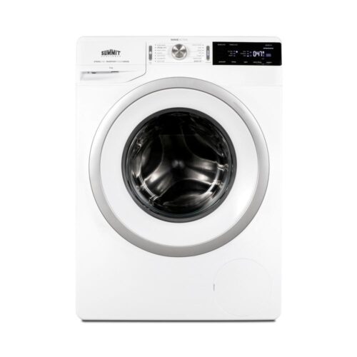 24 in. 2.3 cu.ft. 240-Volt Stackable  in White Front Loading Washing Machine