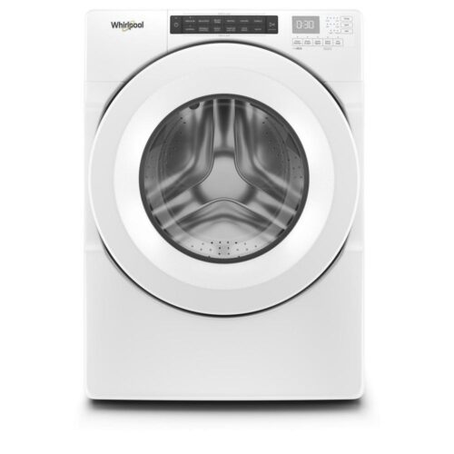 4.3 cu. ft. White Stackable Front Load Washing Machine with Single Dose Dispenser